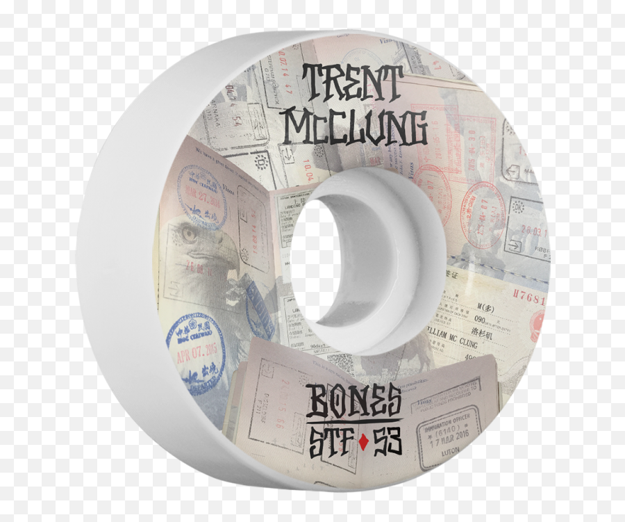 Bones Mcclung Stf Passport 53mm - Bones Wheels Mcclung Passaport 51mm Png,Bones Png