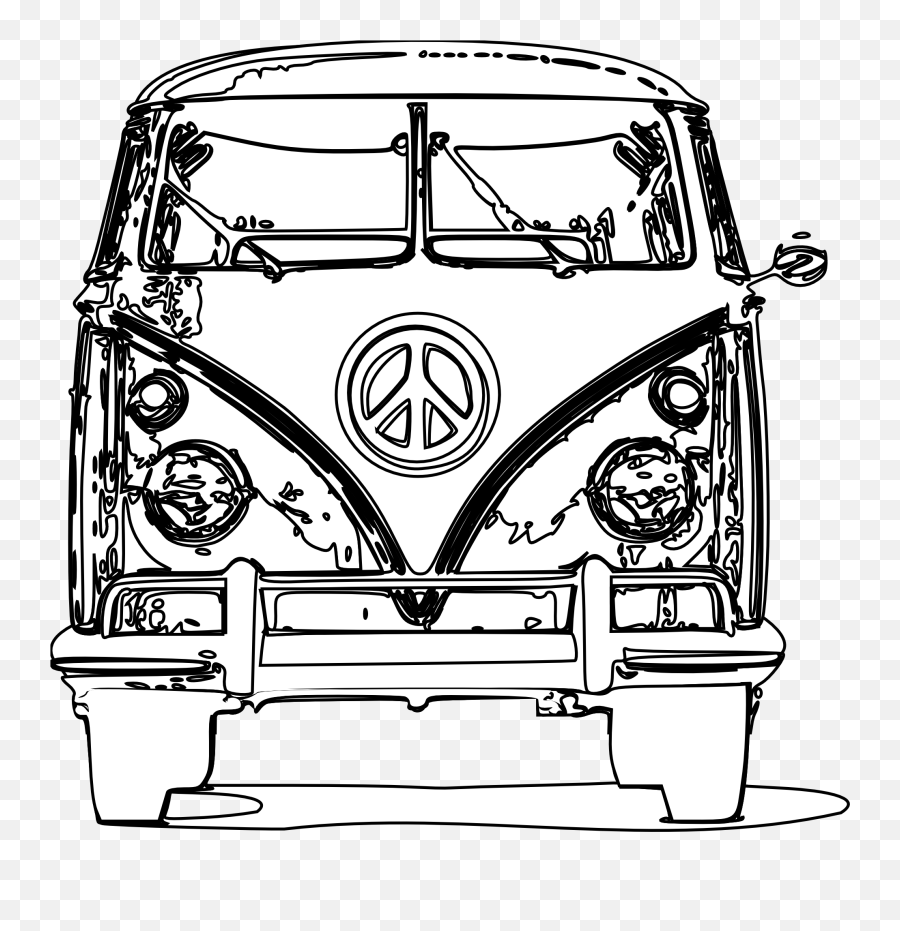 Art Clip Clipart Clipartist Net Openclipart Org - Volkswagen Bus Coloring Pages Png,Porg Png