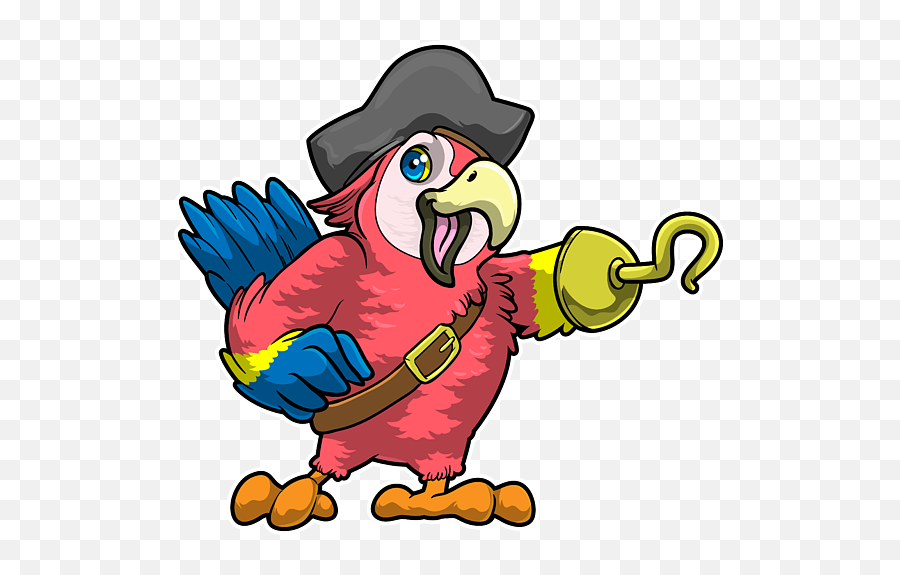 Parrot As Pirate With Hook Hand Puzzle - Fictional Character Png,Pirate Hook Icon