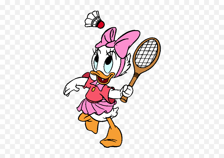Ducktales Webby Vanderquack Playing - Disney Characters Playing Sports Png,Badminton Png