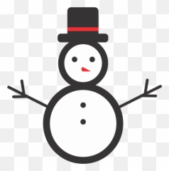 Snowman Illustrator For Christmas Holidays Clipart - Full Dot png