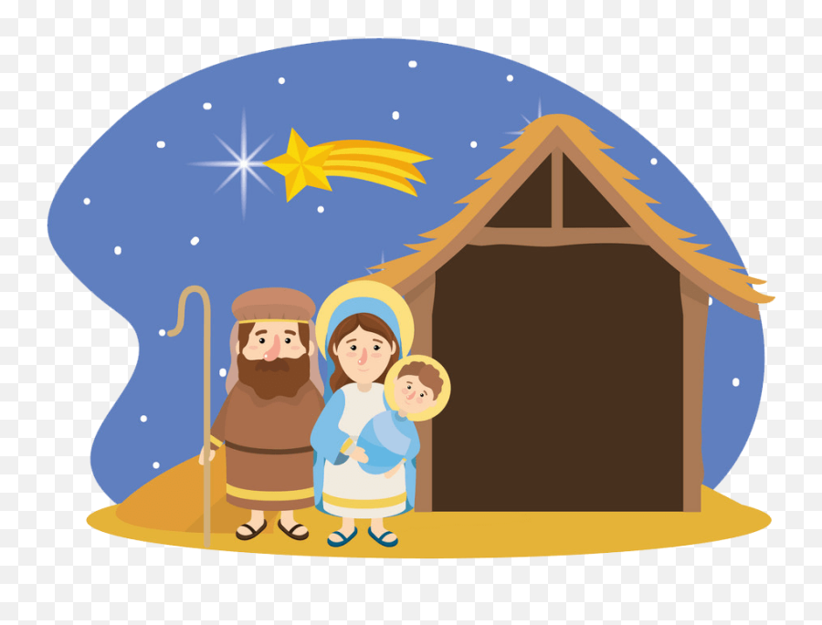 Nativity Clipart - Clipartworld Cartoon The Nativity Scene Png,Christmas Nativity Icon