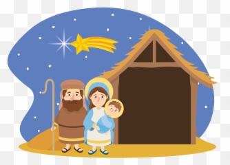 Nativity Clipart - ClipartWorld Cartoon The Scene png