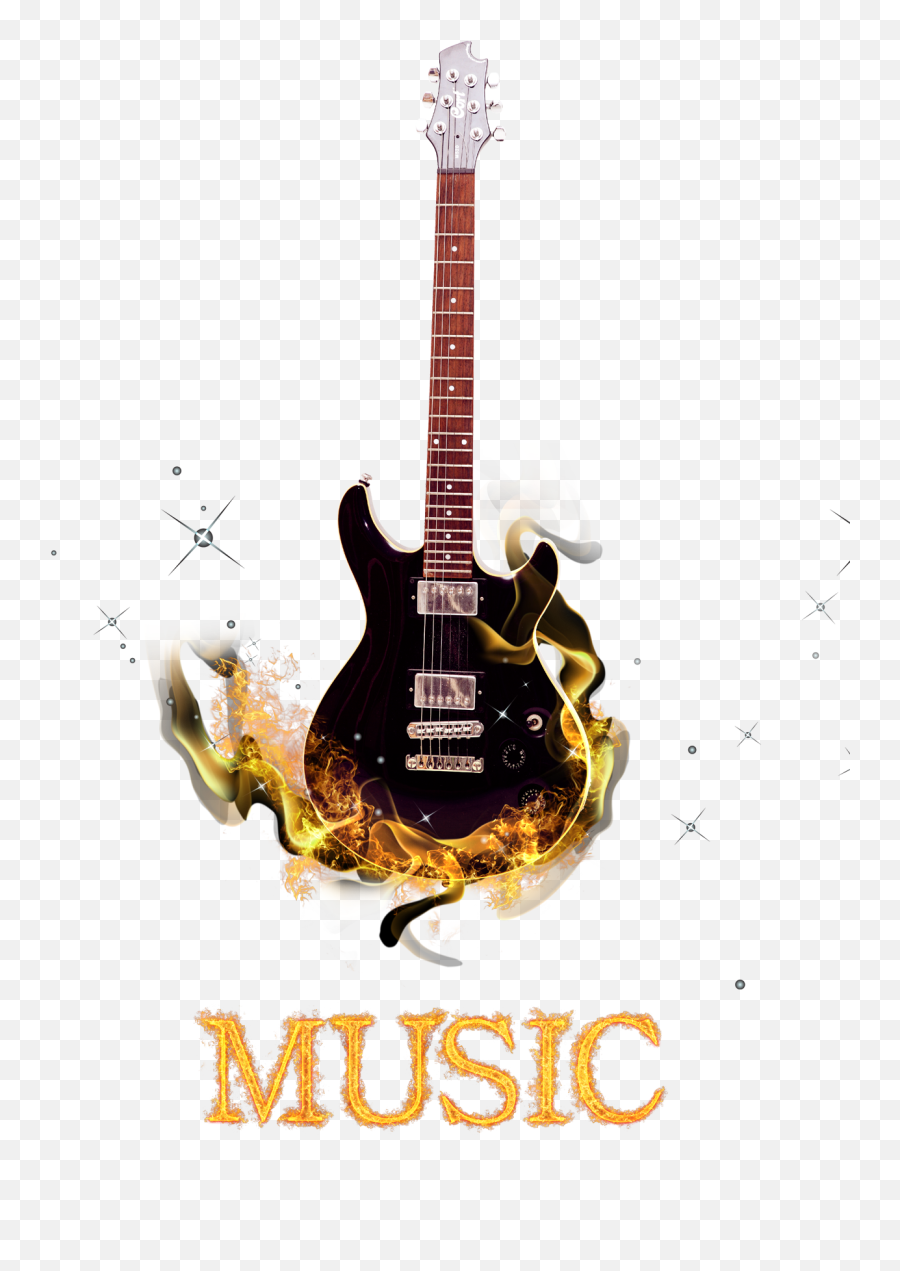 Download Guitar Instrument Burn Electric Musical Free - Electric Guitar Png,Burn Png