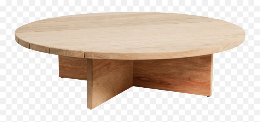 Chunky Round Coffee Table - Coffee Table Png,Wood Table Png