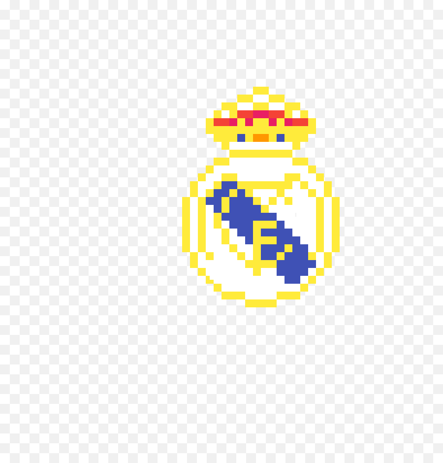 Real Madrid Logo - Real Madrid Pixel Art Full Size Png Real Madrid Logo Pixel Art,Pixel Logo