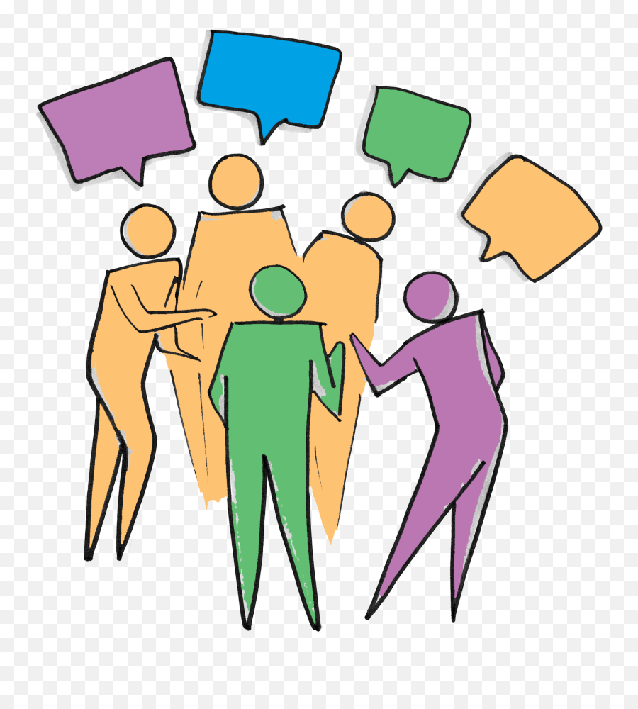 Download Diversity Clipart Group Debate - Group Of People Talking Clipart Png,People Talking Png