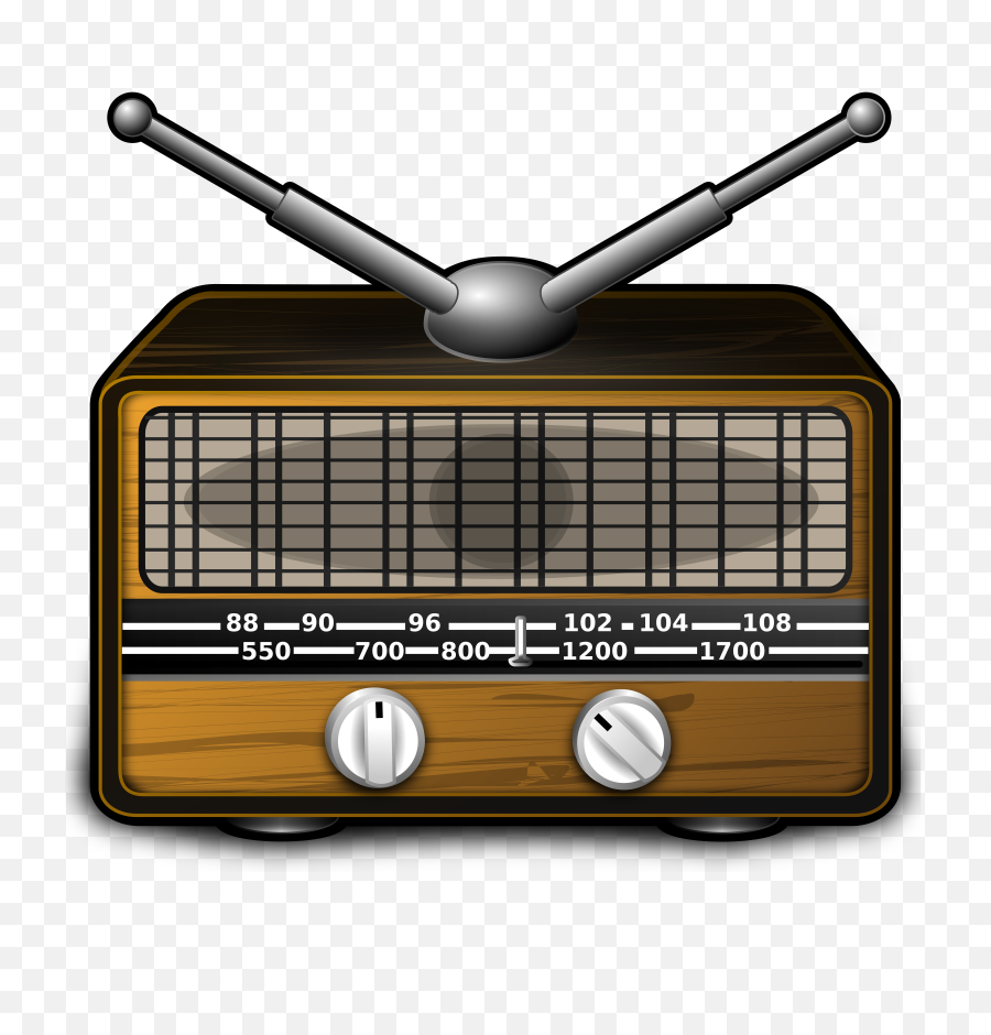 Download Hd Old Radio Clipart Png - Means Of Communication Radio,Old Radio Png