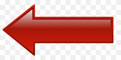 Red Computer Icon Left Arrow Cartoon Shapes - Public png