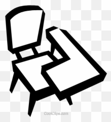 School Desk Royalty Free Vector Clip - Clip Art Png,School Desk Png
