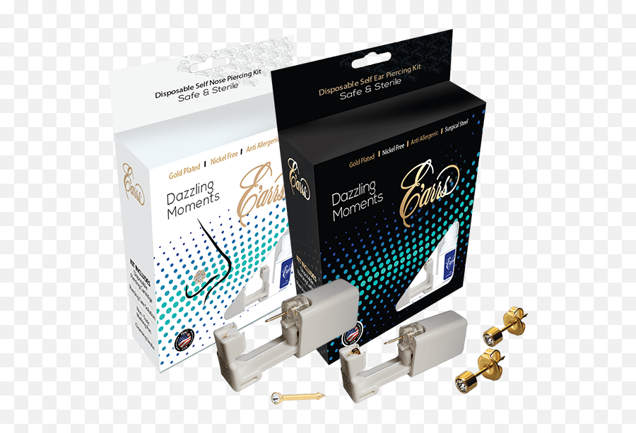 Disposable Self Piercing Kit Earrs International - Box Png,Transparent Piercing