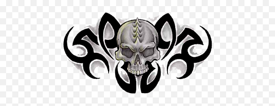 Skull Tattoo Png Transparent Free Images Only - Tribal Skull Tattoo,Skull Transparent