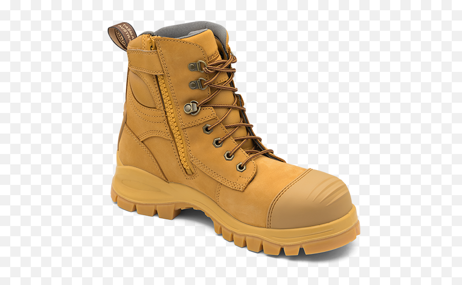 Menu0027s Or Womenu0027s Wheat Nubuck Leather Ankle High Steel Toe - Blundstone Work Boots Ankle Zip Png,Boot Png