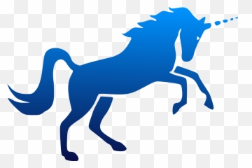 Download Blue Unicorn Png Transparent - Uokplrs Unicorn Silhouette Blue,Unicornio Png