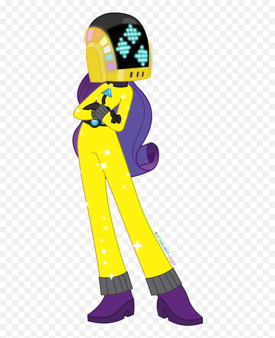 Daft Punk Clipart My Little Pony - Rarity Daft Punk Rarity My Little Pony A Question Girls Png,Daft Punk Png