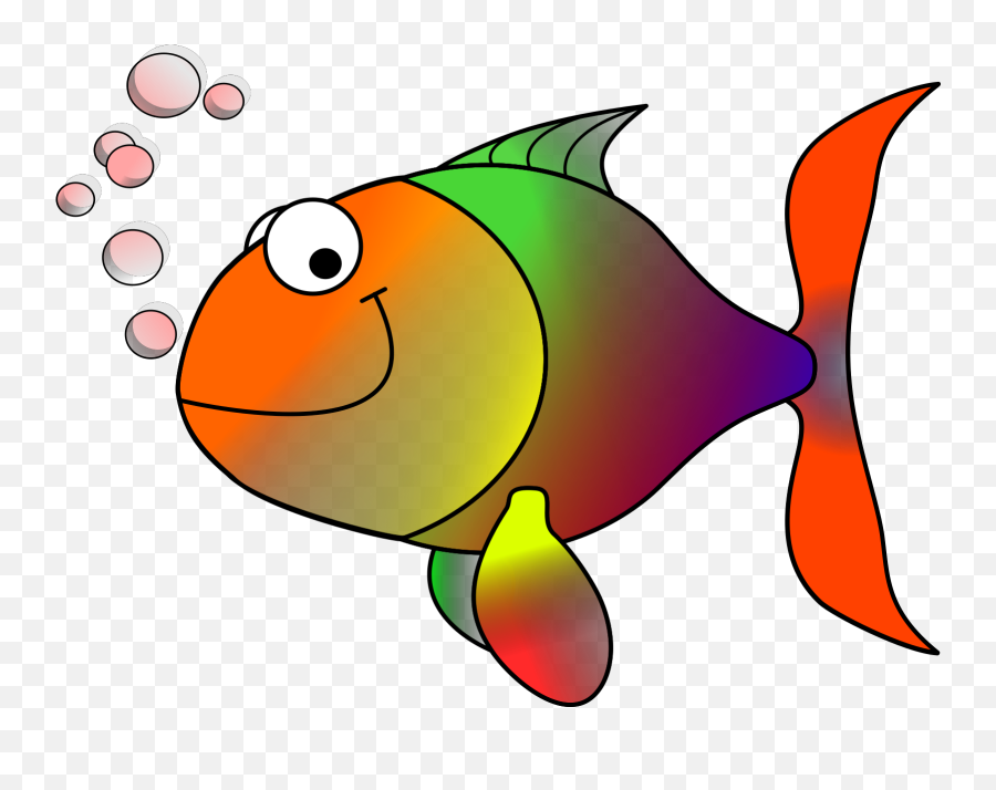 Bubbling Cartoon Fish Svg Vector - Fish Clip Art Png,Cartoon Fish Png