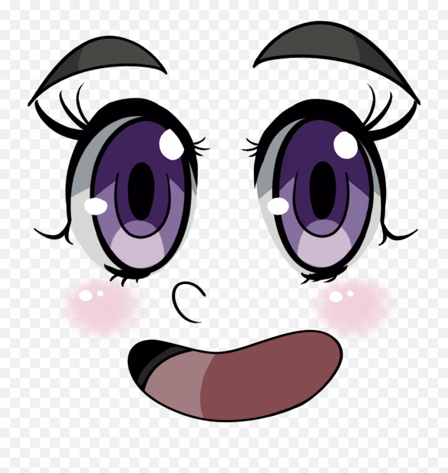 Premium Vector  Scared anime face. manga style big blue eyes