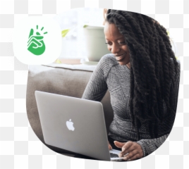 Printify Mockup Generator - Black Girl Holding A Computer png
