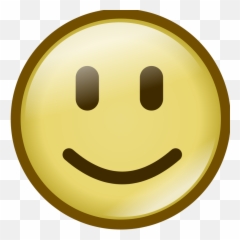 Glossy Emoticons Clip Art - Button Smile Png
