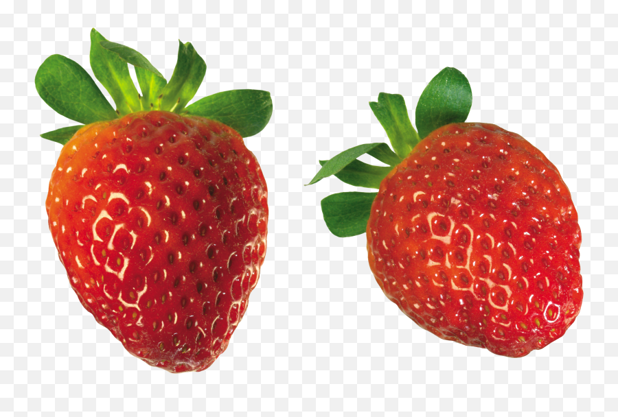Two Strawberries Transparent Png - Strawberry Png,Strawberries Transparent Background