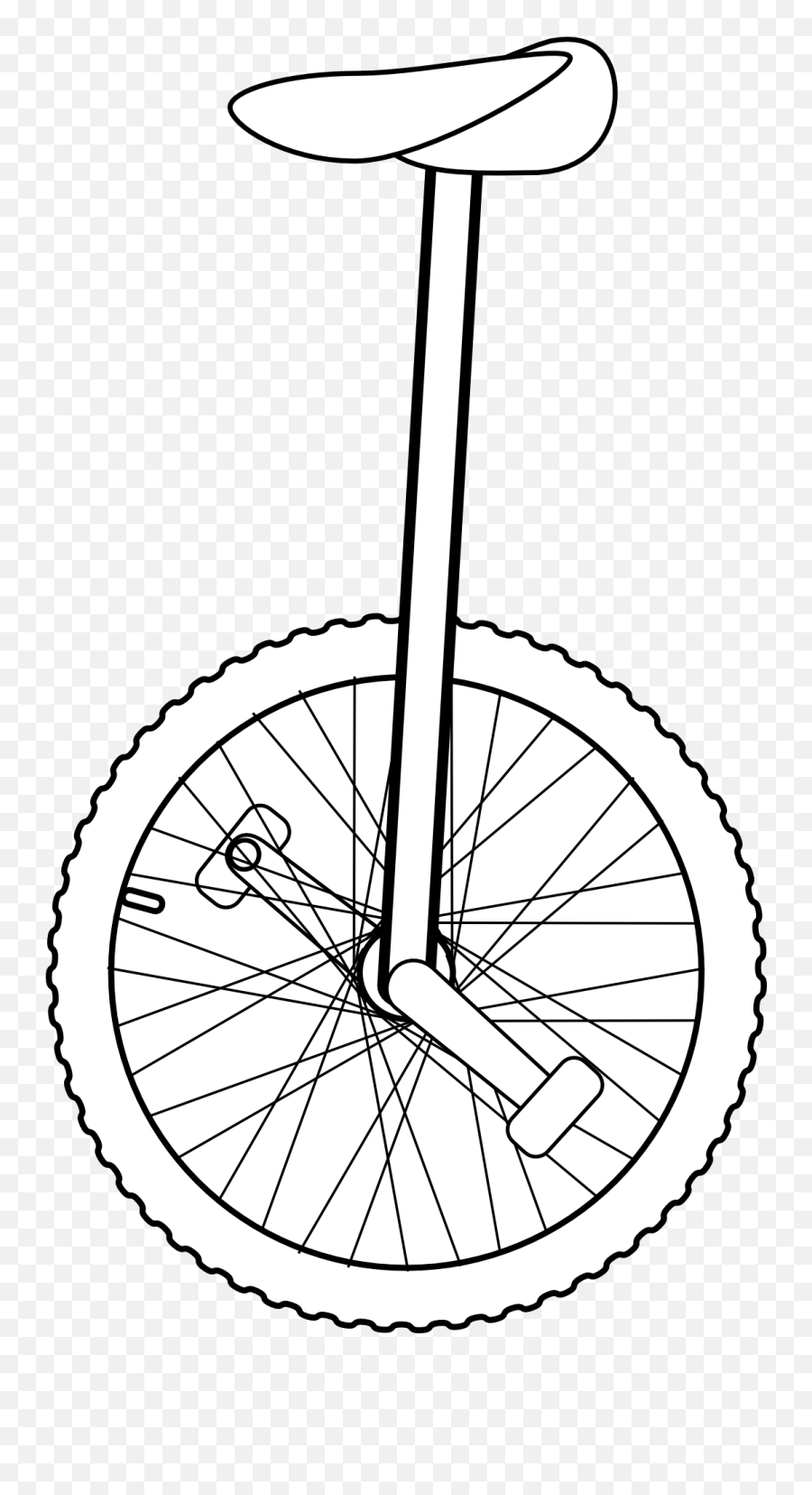 Download Unicycle Coloring Image - Unicycle Png,Unicycle Png