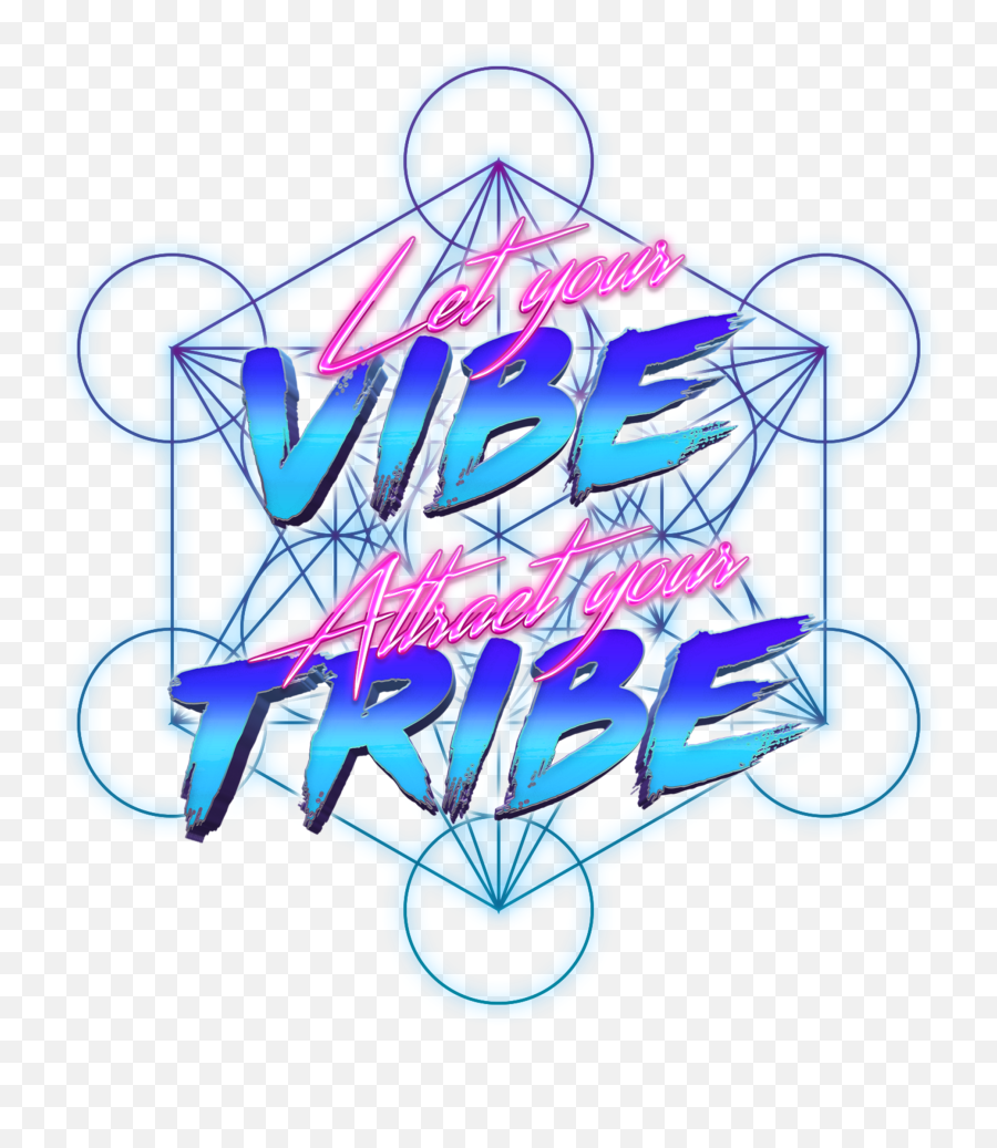 Let Your Vibe Attract Tribe Sacred Geometry - Dot Png,Metatron's Cube Png