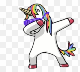 Ui Ex - Unicorn Dabbing Transparent png