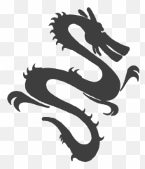Use Grey Silhouette Dragon Icon Png - Simple Chinese Dragon Design,Dragon Icon Png