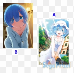 Re Zero Rem Large Cushion - Rem Re Zero Png,Rem Re Zero Png