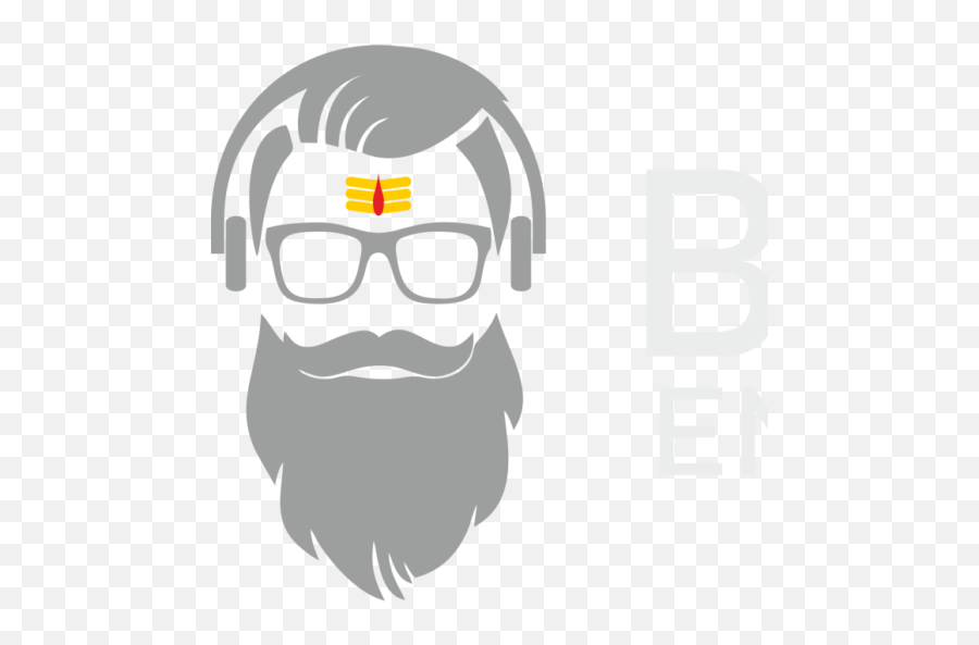 Cropped - Babaprlogogreypng U2013 Baba Pr U0026 Entertainments Quotes On Moustache And Beard,Beard And Glasses Logo