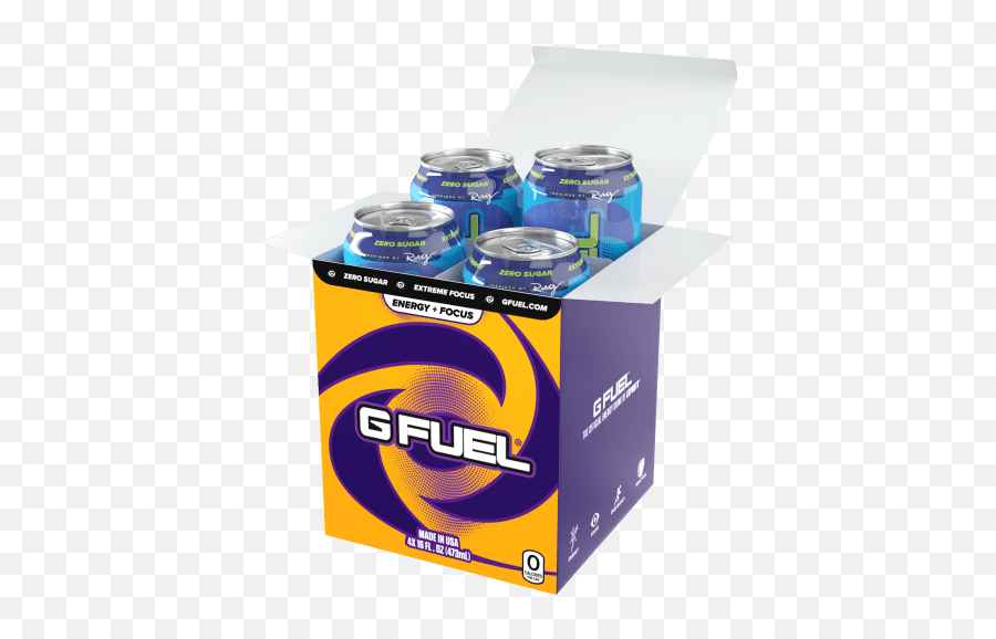 Sour Blue Chug Rug G Fuel Cans Pack - G Fuel Chug Rug Png,Faze Rug Logo