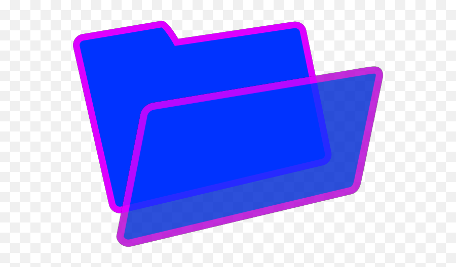 Purple And Blue Folder Png Svg Clip Art For Web - Download Horizontal,Hyouka Folder Icon