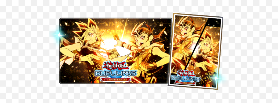 Yu - Yu Gi Oh Duel Links 4th Anniversary Game Mat Png,Yugioh Duel Links Icon Change