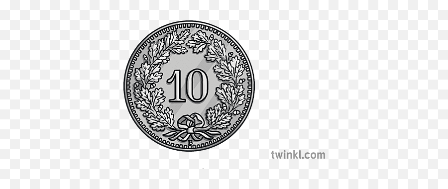 10 Swiss Francs Coin Tails Illustration - Twinkl Language Png,Tails Life Icon