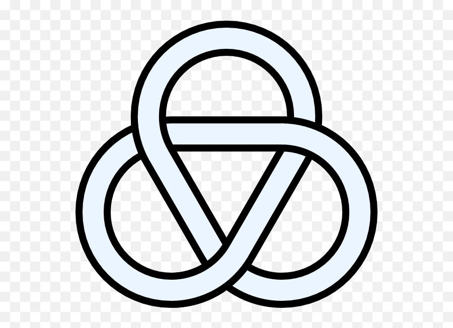 Trefoil Triquetra Circular Arcs Around Triangle Clip Art - Gordian Knot Symbol Png,Triquetra Png