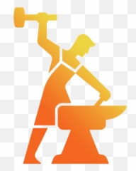 Forge Explore - Hammer And Anvil Logo Free png