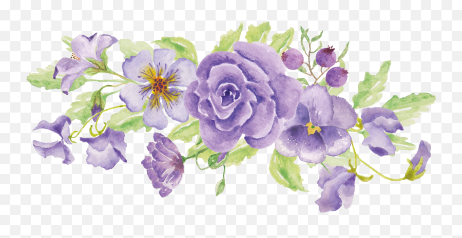 Flower Design Tumblr - Aesthetic Purple Flower Transparent Png,Flowers Png Tumblr