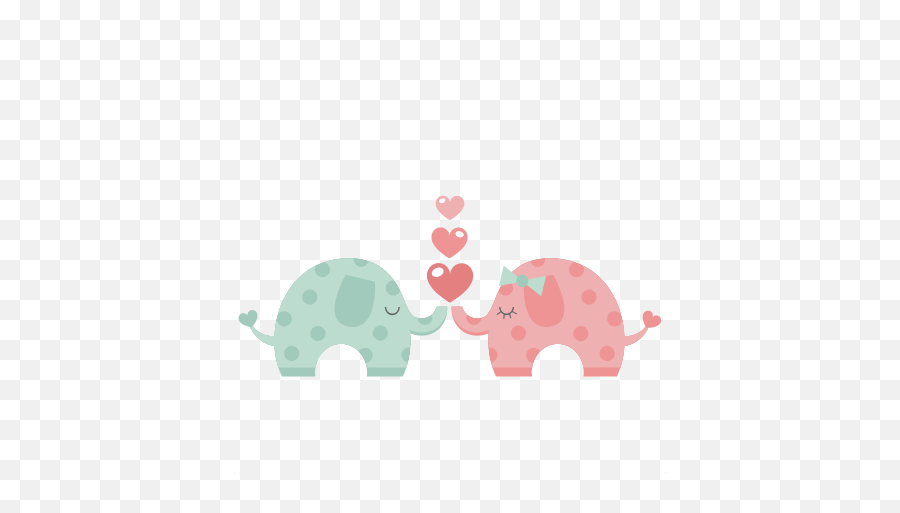 Elephants Svg Silhouette Transparent U0026 Png Clipart Free - Cute Love Png Clipart,Elephant Silhouette Png