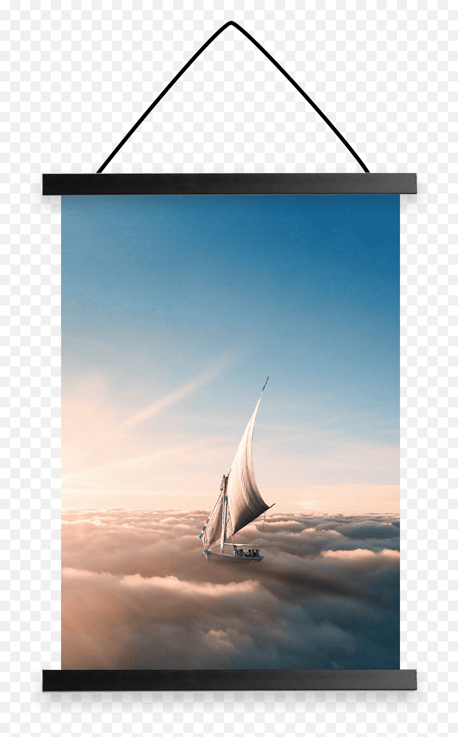 Sailing Clouds A3 Art Print - Sail Png,Cloud Frame Png