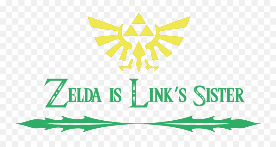 Download Hd Zelda Is The Sister Of Link - Legend Of Zelda Png,Triforce Transparent Background