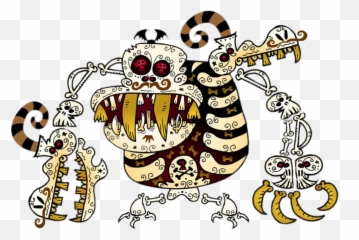 El Tigre Character Mismatched Bone Png