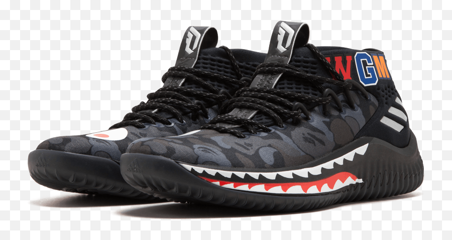 Dame4 Bape Bapedamian Lillard - Ap9975 Restocks Damian Lillard Bape Shoes Png,Damian Lillard Png