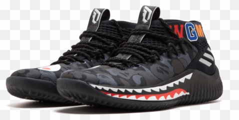 Dame4 Bape Bapedamian Lillard - Ap9975 Restocks Damian Lillard Bape Shoes Png,Damian Lillard Png