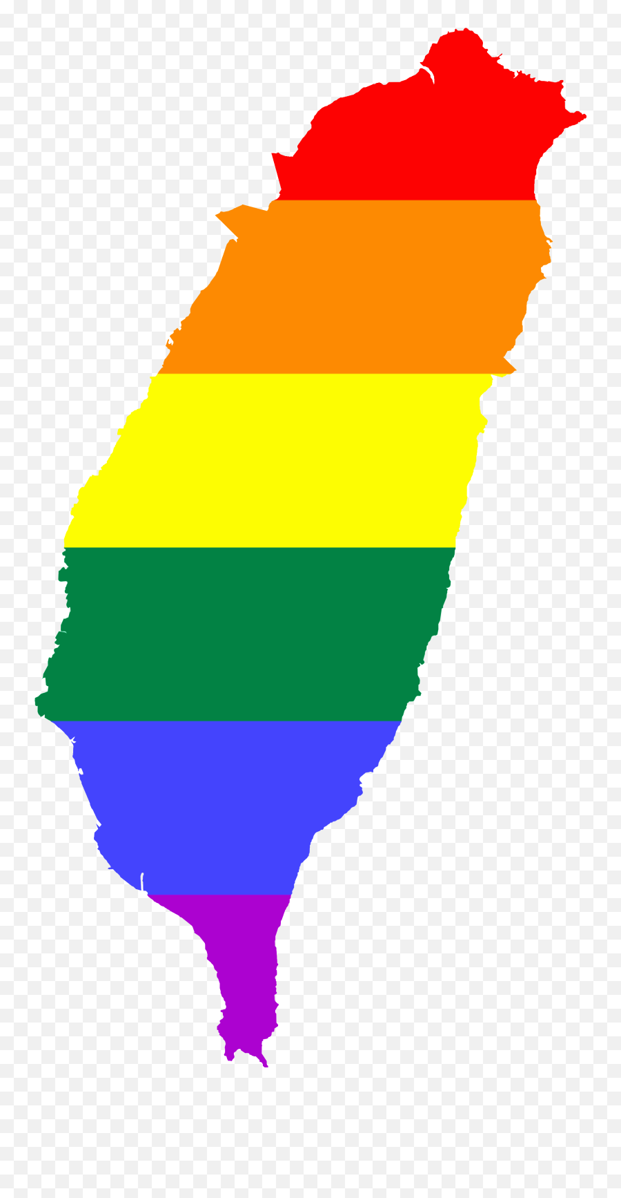 Lgbt Flag Map Of Taiwan - Capital City Of Taiwan Map Png,Gay Flag Png