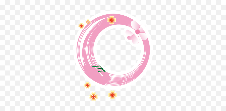 Download Pink Frame Flower Png Image High Quality Hq - Circle,Pink Frame Png