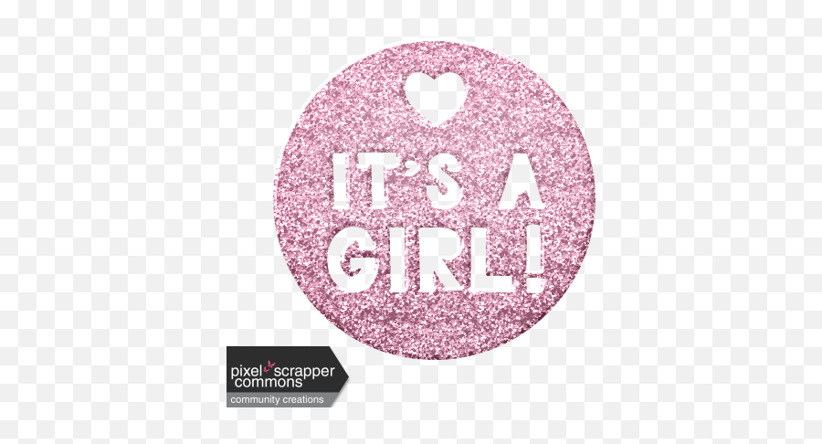 Pink Glitter Graphic - Hollywood Walk Of Fame Png,Its A Girl Png