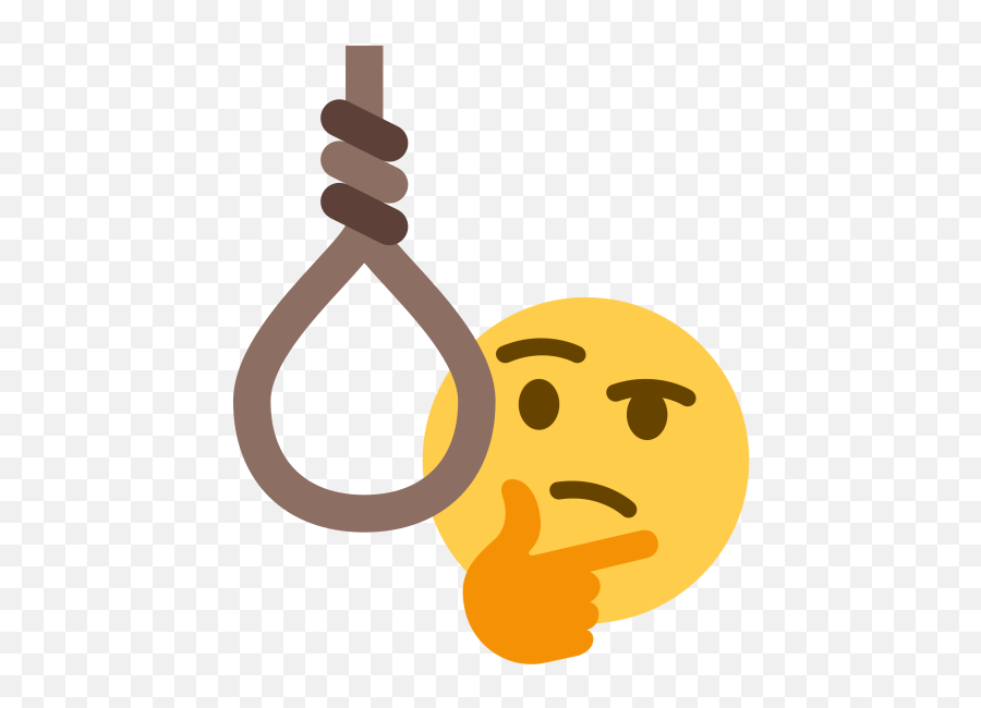 Thinking Emoji - Thinking Emoji Noose Png,Thinking Emoji Png