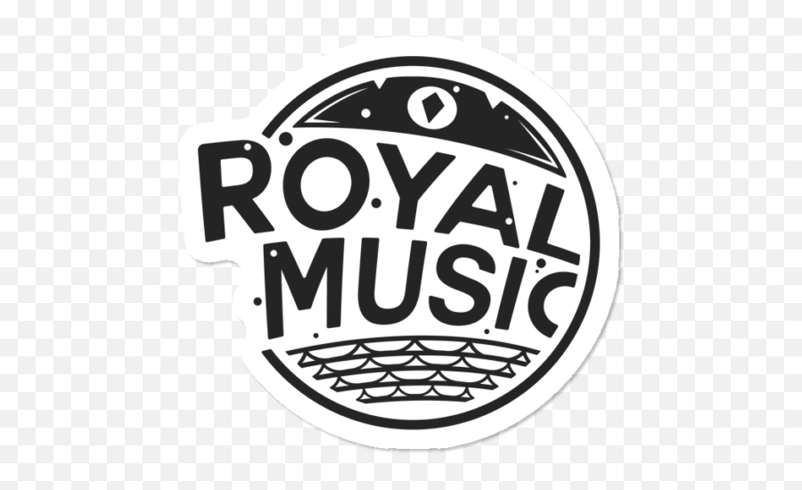 Royal Music Logo Sticker By Royalmusic Design Humans - Royal Music Logo Png,Music Logo