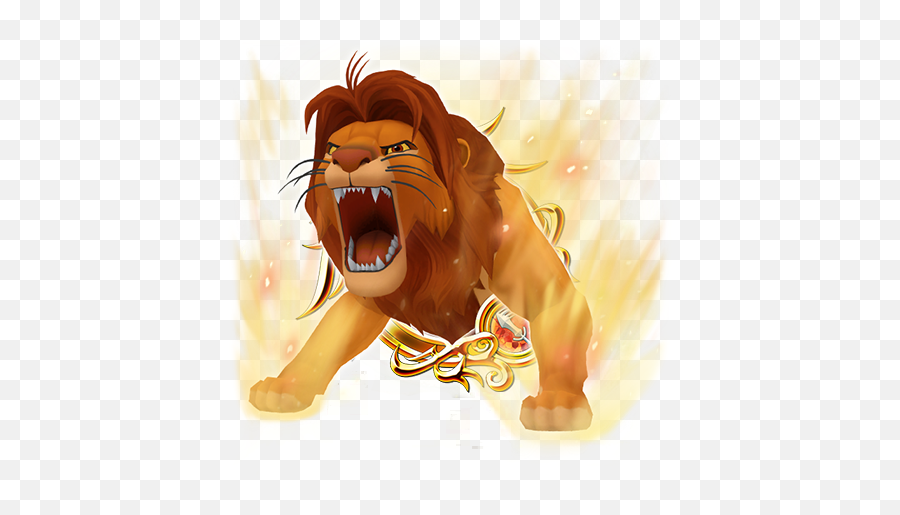 Kh Bbs The Lion King Transparent Png - Roaring Lion King Lion,The Lion King Png