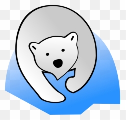 Oso Polar Clip Art - Vector Clip Art Online Oso Polar En Caricatura Png,Oso Png